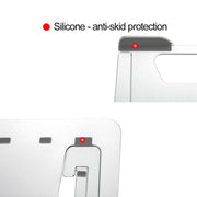 Laptop Height Extender Holder Stand Folding Portable Computer Heat Dissipation Bracket, Size: 22.3x23.5x1.3cm (Silver)