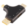 D62A DisplayPort + Mini DP + HDMI Male to HDMI Female 3 in 1 Adapter - Converter & Adapter by PMC TechLife | Online Shopping South Africa | PMC TechLife | Buy Now Pay Later Mobicred
