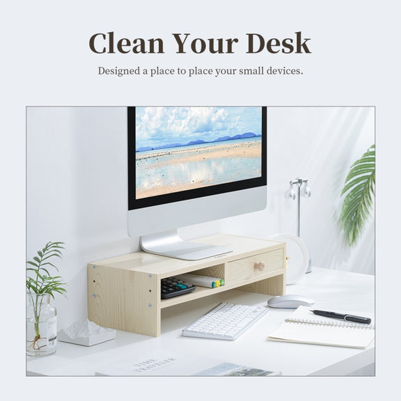 ORICO MSR-01-WD-BP Wood Grain Computer Monitor Holder, Size: 50 x 20 x 6.1cm