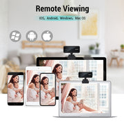 HXSJ S3 500W 1080P Adjustable 180 Degree HD Automatic Focus PC Camera with Microphone(Black)