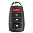 433MHZ Wireless Copy Remote Control Metal Four-button Garage Door Copy Code Remote Contro - Universal by PMC TechLife | Online Shopping South Africa | PMC TechLife