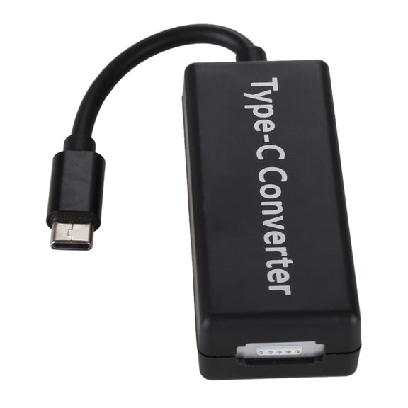 65W 5 Pin MagSafe Series to USB-C / Type-C Converter for MacBook (Black)
