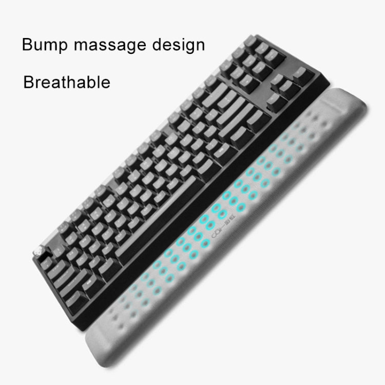 Mechanical Keyboard Wrist Rest Memory Foam Mouse Pad, Size : M (Grey)