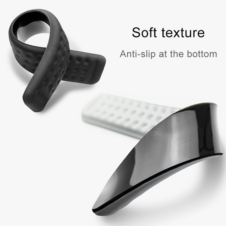 Mechanical Keyboard Wrist Rest Memory Foam Mouse Pad, Size : L (Black)