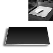 Aluminum Alloy Double-sided Non-slip Mat Desk Mouse Pad, Size : M(Black)