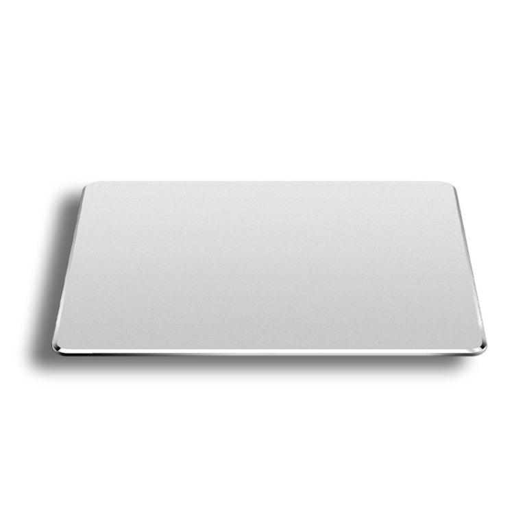 Aluminum Alloy Double-sided Non-slip Mat Desk Mouse Pad, Size : M(Silver)