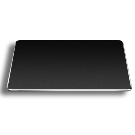 Aluminum Alloy Double-sided Non-slip Mat Desk Mouse Pad, Size : L(Black)