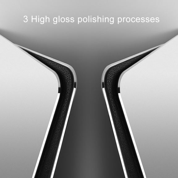 Aluminum Alloy Double-sided Non-slip Mat Desk Mouse Pad, Size : L(Silver)