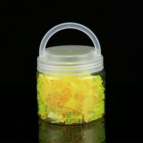 100 PCS Anpwoo Amp01 RJ45 Connector Modular Plug(Yellow)