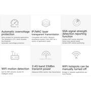 VONETS VAP11S 2.4G Mini Wireless Bridge 300Mbps WiFi Repeater with 2 Antennas