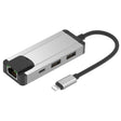 Onten 75002 8PIN to RJ45 Hub USB 2.0 Adapter(Silver) - USB 2.0 HUB by Onten | Online Shopping South Africa | PMC TechLife | Buy Now Pay Later Mobicred