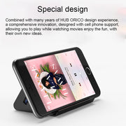 ORICO SHC-U3 ABS Material Desktop 4 Ports USB 3.0 HUB with Phone / Tablet Holder & 1m USB Cable & LED Indicator