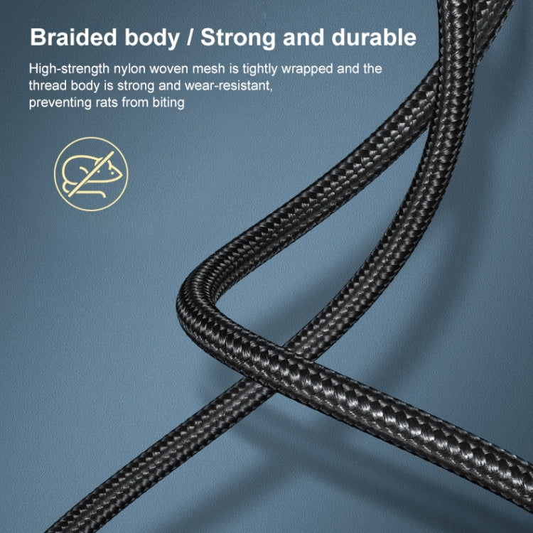 Ugreen Type-C / USB-C to Type-B Printer Nylon Braid Connect Data Cable, Length: 3m