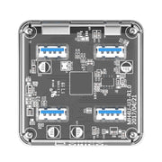 ORICO MH4U-100 USB 3.0 Transparent Desktop HUB with 100cm Micro USB Cable
