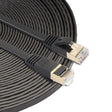 15m CAT7 10 Gigabit Ethernet Ultra Flat Patch Cable for Modem Router LAN Network - Built with Shielded RJ45 Connectors (Black) - Lan Cable and Tools by PMC TechLife | Online Shopping South Africa | PMC TechLife | Buy Now Pay Later Mobicred