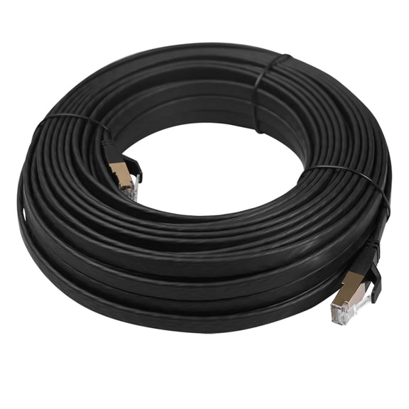 CAT8-2 Double Shielded CAT8 Flat Network LAN Cable, Length: 15m