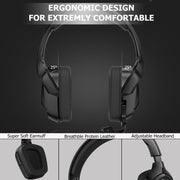 K20i Stereo Gaming Headset with Microphone RGB Light for XBox One / Laptop Tablet (Black)