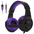 SADES AH-68 3.5mm Plug Wire-controlled E-sports Gaming Headset with Retractable Microphone, Cable Length: 2m(Black purple) - Multimedia Headset by SADES | Online Shopping South Africa | PMC Jewellery | Buy Now Pay Later Mobicred