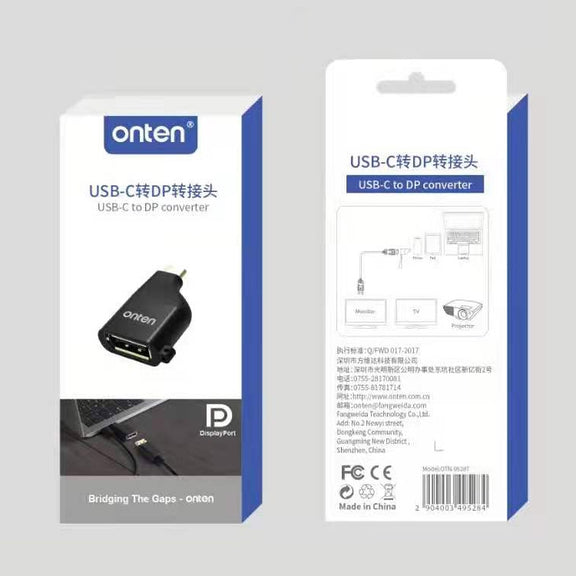 Onten 0T-9528T 4K 60Hz USB-C / Type-C to DP Adapter