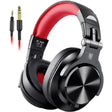 OneOdio A71 Head-mounted Noise Reduction Wired Headphone with Microphone(Red Black) - free shipping - PMC TechLife - Order now!
