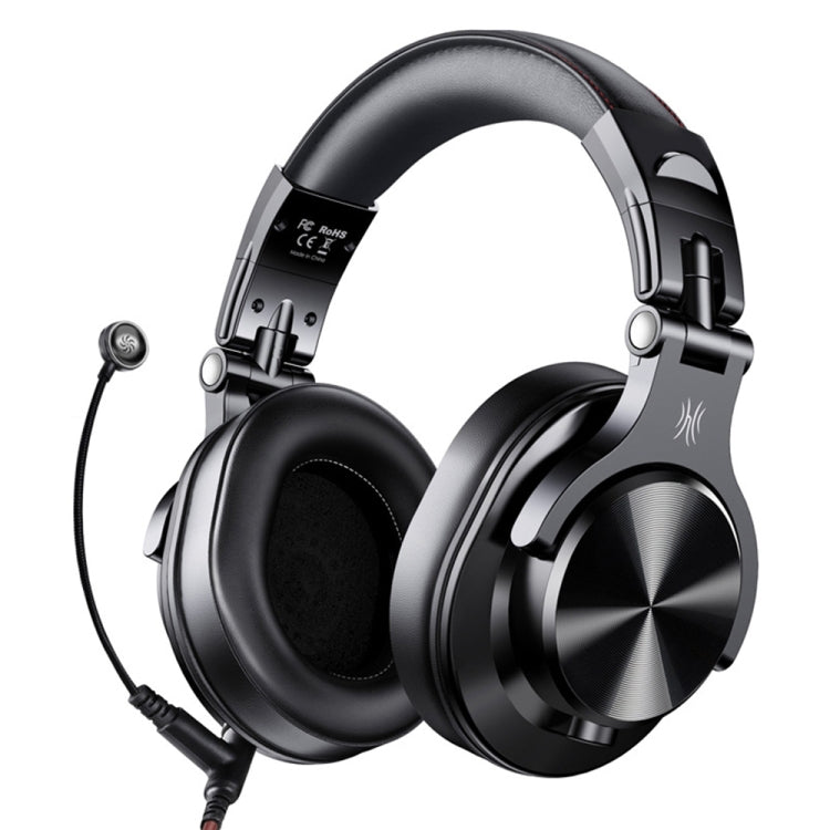 OneOdio A71M Head-mounted Noise Reduction Wired Headphone with Microphone(Black)