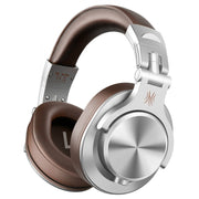 OneOdio A71 Head-mounted Noise Reduction Wired Headphone with Microphone(Brown)