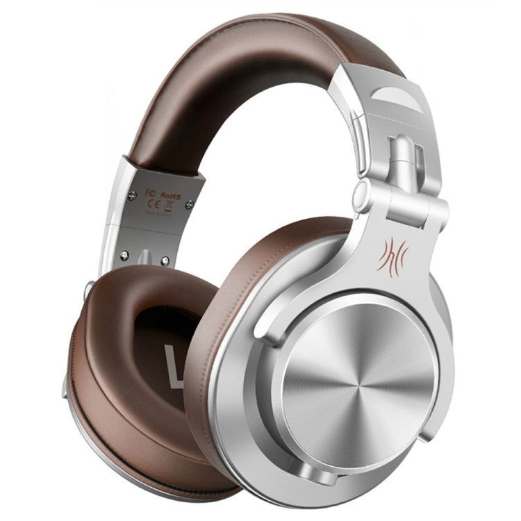 OneOdio A71 Head-mounted Noise Reduction Wired Headphone with Microphone(Brown)