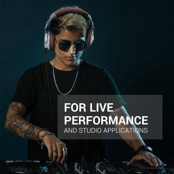 OneOdio A71 Head-mounted Noise Reduction Wired Headphone with Microphone(Brown)