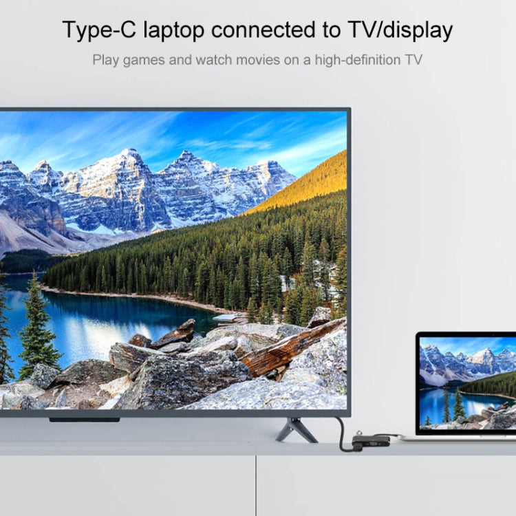 7585B 3 in 1 Micro USB / 8 Pin / Type-C to VGA / HDTV / AV Adapter Mobile HD Screen Player (White)