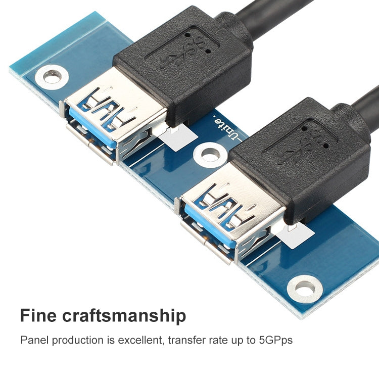 2 Ports USB 3.0 Front Panel Data Hub