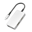 ULT-unite 5 in 1 USB-C / Type-C to 3.5mm Audio + VGA + DP + HDMI + PD Port Multifunctional HUB Adapter(White) - free shipping - PMC TechLife - Order now!