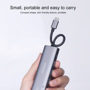 Onten OT-95123 5 in 1 Multifunctional Type-C + USB + HDMI Docking Station, Cable Length: 145mm(Silver)