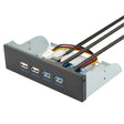 2 x USB 3.0 + 2 x USB 2.0 Optical Drive Front Panel - USB 3.0 by PMC TechLife | Online Shopping South Africa | PMC TechLife | Buy Now Pay Later Mobicred