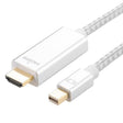 1080P 60Hz Mini DisplayPort to HDMI Cable, Cable Length:2m (Silver) -  by PMC TechLife | Online Shopping South Africa | PMC TechLife | Buy Now Pay Later Mobicred