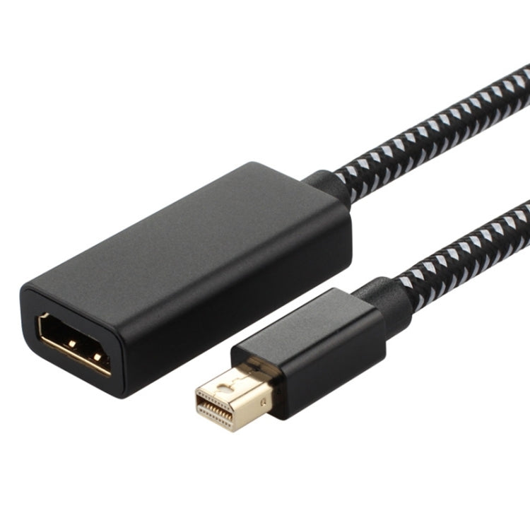 Mini DP to 1080P HD HDMI PP Yarn Woven Net Adapter Cable (Black)