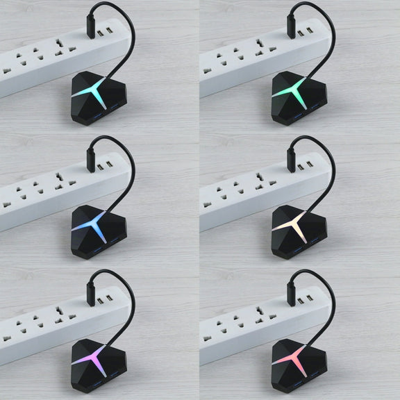 5Gbps Super Speed 4 Ports USB 3.0 HUB Adapter, Cable Length: about 20cm(Black)