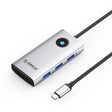 ORICO PW11-6P Type-C / USB-C 6-in-1 5Gbps Multifunction Docking Station (Silver) - free shipping - PMC TechLife - Order now!