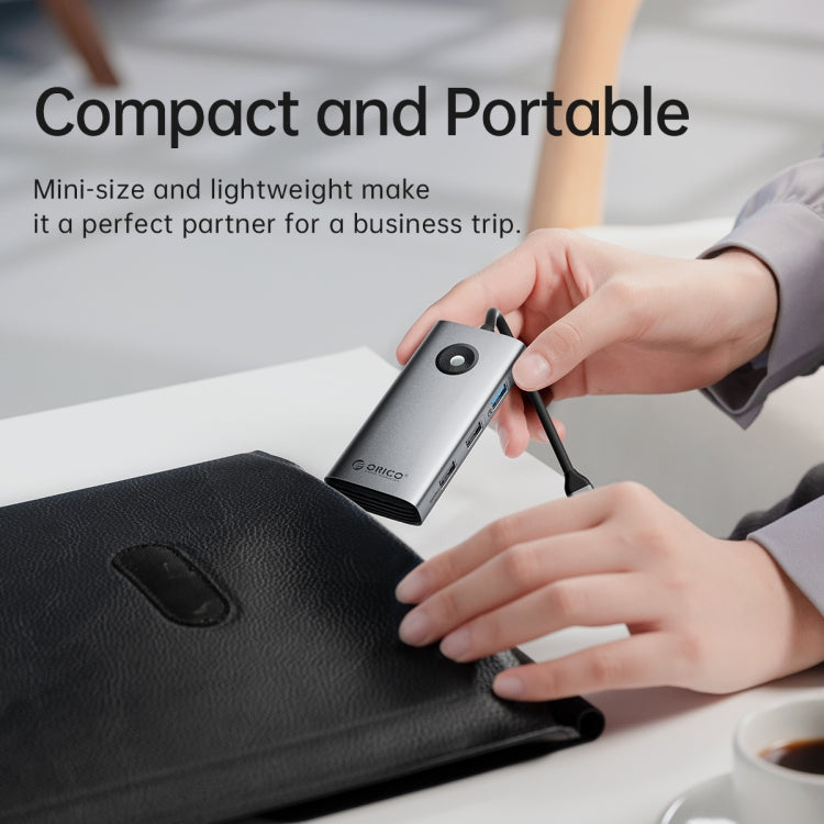 ORICO PW11-6P Type-C / USB-C 6-in-1 5Gbps Multifunction Docking Station (Silver)