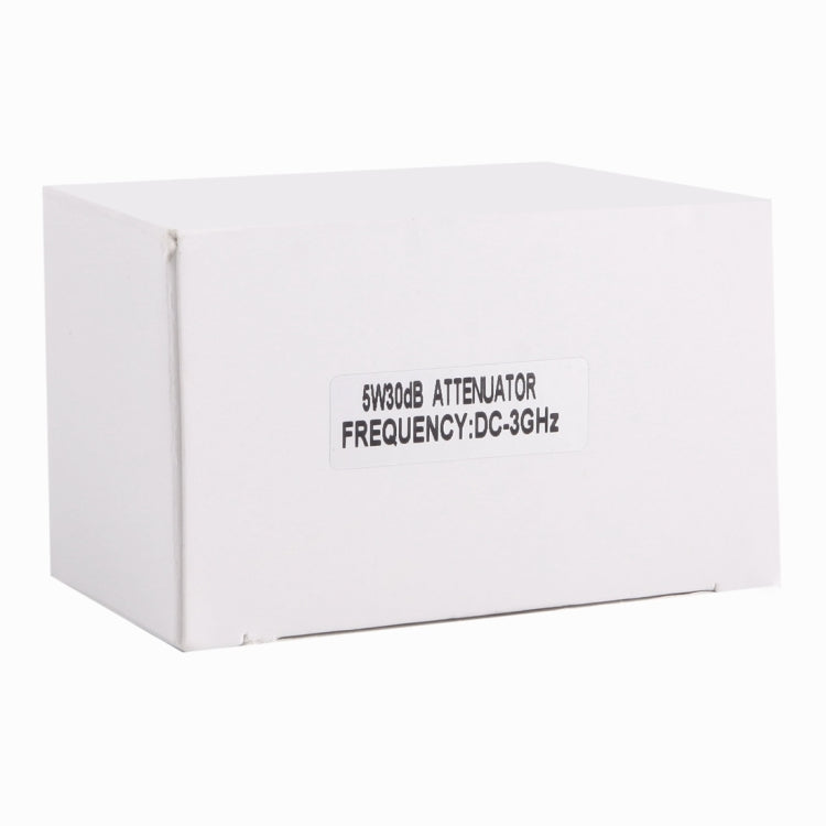 5W 30dBi N Female to N Male DC-13GHz Frequency Gain Attenuator(Silver)