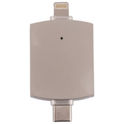 4 in 1 8 Pin + USB-C / Type-C Male to USB 3.0 + USB Female OTG Card Reader