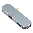 5 in 1 USB-C / Type-C Male to PD USB-C / Type-C Charging + 3.5mm AUX + 4K HDMI + USB 3.1 + USB Female Adapter - Cable & Adapters by PMC TechLife | Online Shopping South Africa | PMC TechLife | Buy Now Pay Later Mobicred