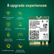 COMFAST AX210 vPro-M 5374Mbps Bluetooth 5.2 Tri-band Wireless Network Card