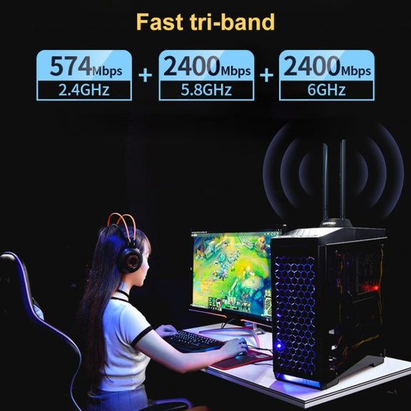 COMFAST AX200 Plus+ 5374Mbps WiFi6 PCIE High Speed Wireless Network Card