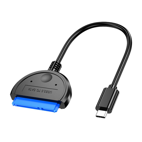 TC44 USB-C / Type-C to SATA Hard Disk Drive Converter for 2.5 inch Solid State and Mechanical Hard Drives (Black)