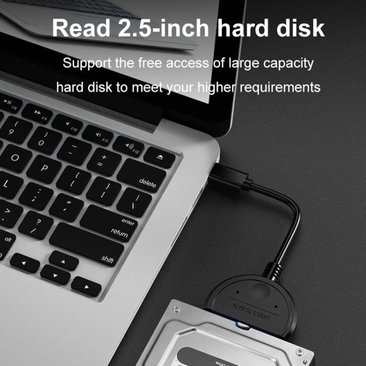 TC44 USB-C / Type-C to SATA Hard Disk Drive Converter for 2.5 inch Solid State and Mechanical Hard Drives (Black)