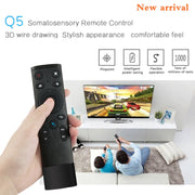 Q5 Gyroscope + Voice Foreign Version USB 2.4G Wireless Voice Flying Mouse Remote Control, Support Set-Top Box / Computer