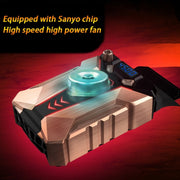 Ice Troll 7 COOLCOLD Portable Laptop Notebook Fan Turbo Radiator Ultra Silent Cooling Fan, AC 220V(Bronze)