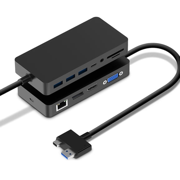 Rocketek SH702 11 in 1 USB 3.0 HUB Adapter with RJ45 for Surface Laptop 1 / 2