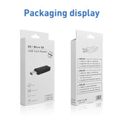 ADS-208 8 Pin+USB+Micro USB Multi-function Card Reader (Silver)