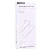 889R USB Male to Dual USB 2.0+USB 3.0 Female Adapter(Silver)
